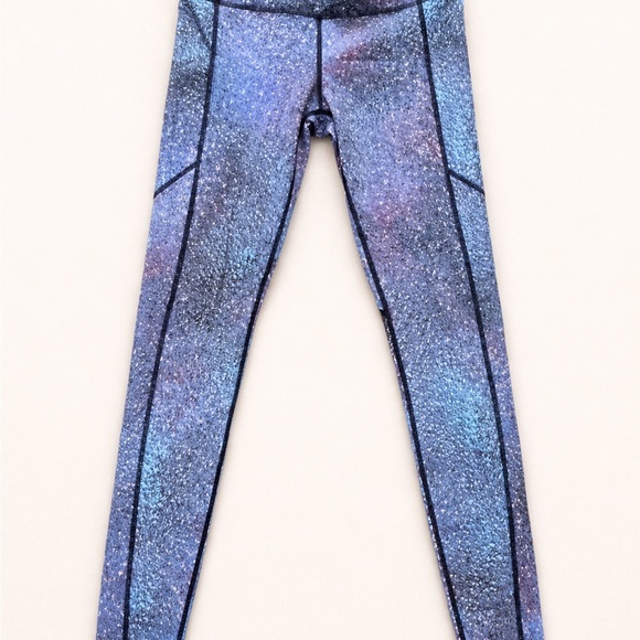 Lululemon Speed Tight V Strive Galaxy Print Leggings Size 6 - Picture 2 of 7